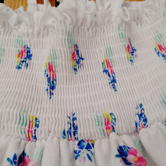 Tommy Bahama Toddler Girls Smocking Floral Ruffle Lined Sundress Size 3T - Picture 5 of 10